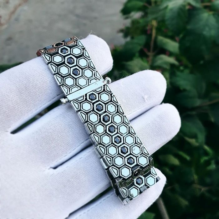 Браслет Honeycomb серебро 925пр