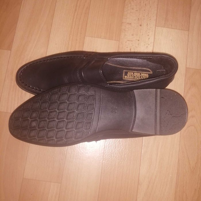 Туфли подростковые чёрные