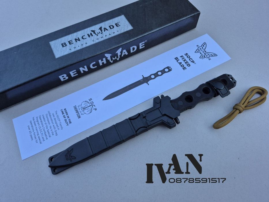 Нож-кама Benchmade 185BK SOCP стомана 3V дръжка G10