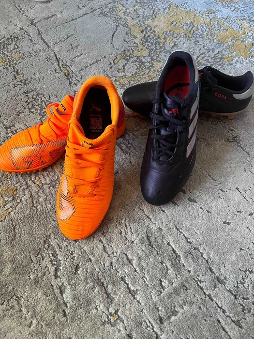 Продавам оригинални футболни обувки в отлично състояние! Nike Mercurial – размер 39  Adidas Copa – размер 40