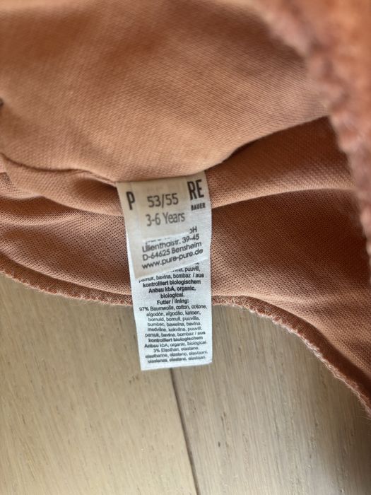 Cagula din lana, dublata cu bumbac- PurePure - 53-56 cm