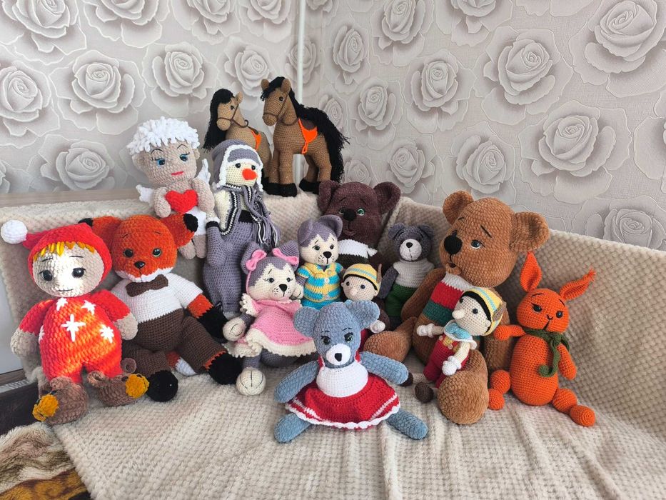 Плетени плюшени играчки, ръчна изработка, невероятен подарък