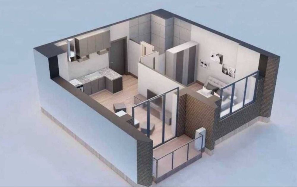 ЖК Bobur Residence квартира евровушка, 43м2. Бизнесс класс.