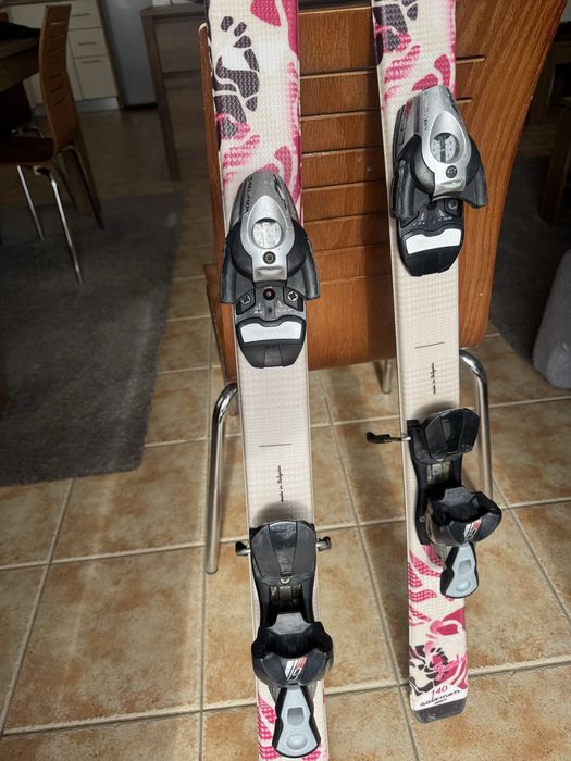 Ски 140 см, обувки 24 номер ( 37-38) ,  щеки за момиче,