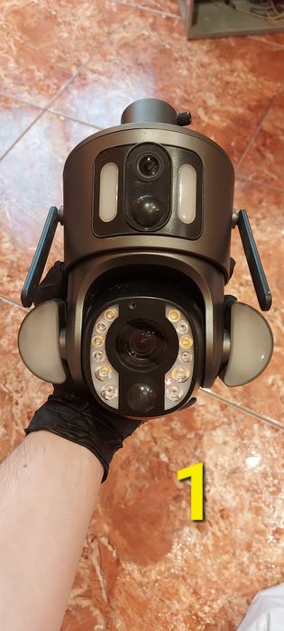2 x Wifi 4k 8mp Camera Supraveghere LS Vision 20x zoom cu incarcare solara