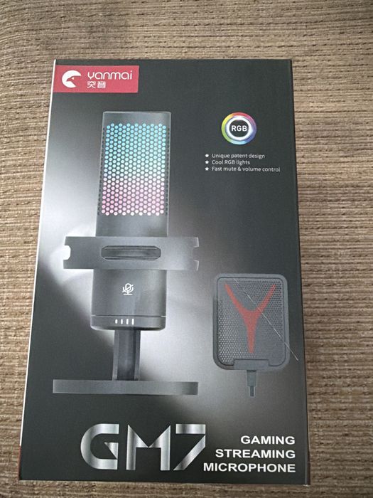 Микрофон GM7  gaming streaming microphone