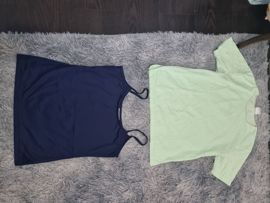 Lot 9 bluze / tricouri / topuri damă XL