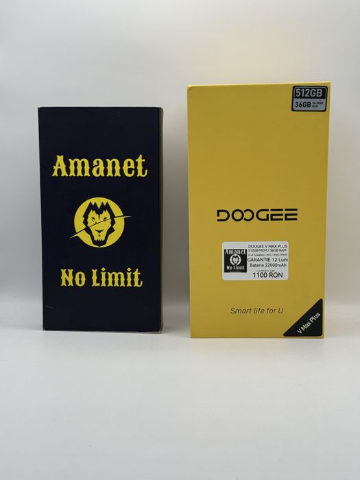Doogee V Max Plus 512GB / 36GB RAM Baterie 22000mAh Garantie 12 Luni.