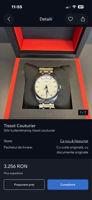 Tissot couturier  automatic day date
