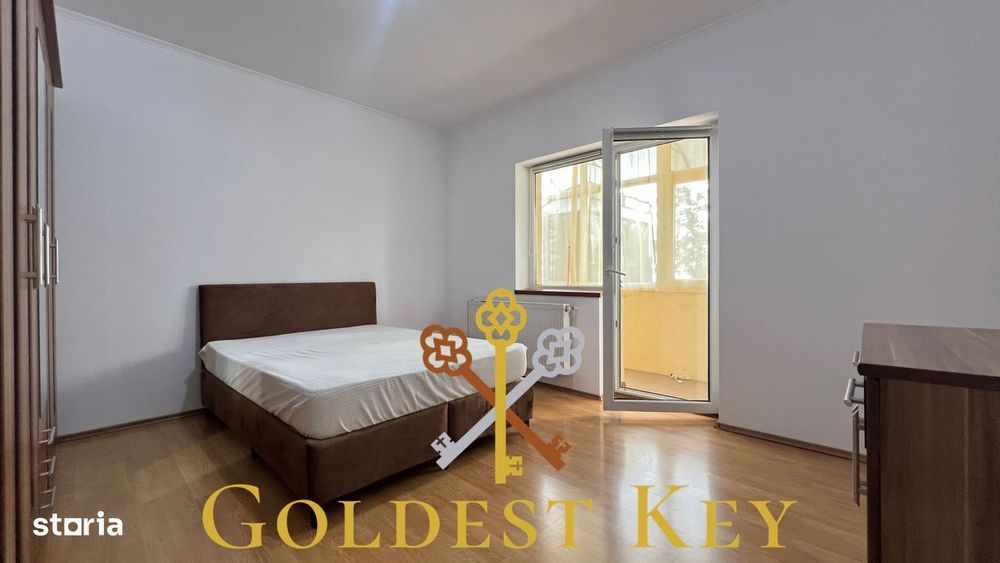 Apartament spatios cu 2 dormitoare, balcon, terasa si parcare!