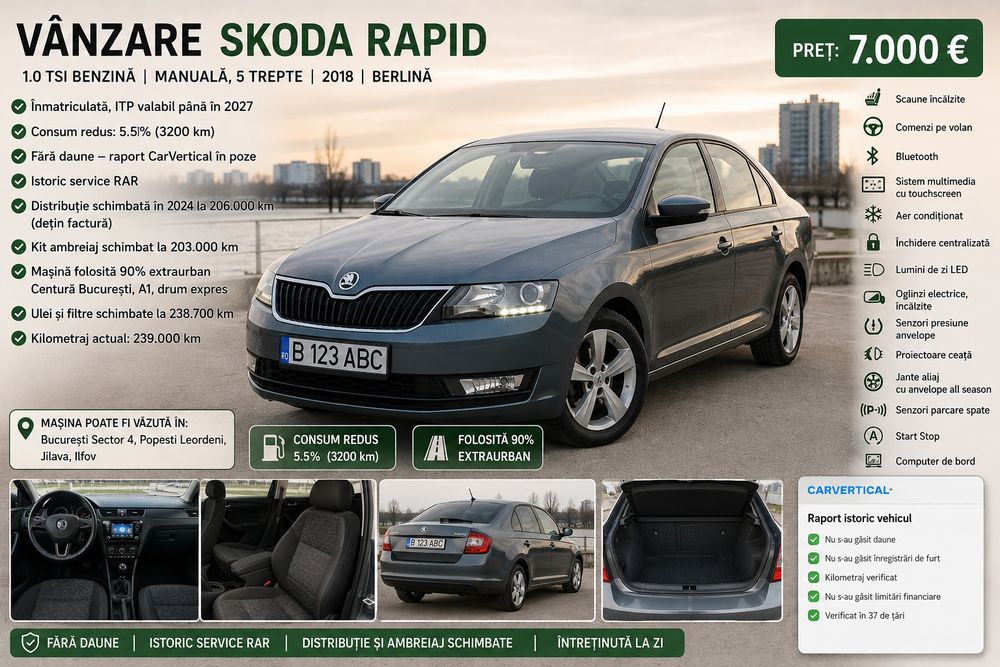 SKODA Rapid 2018