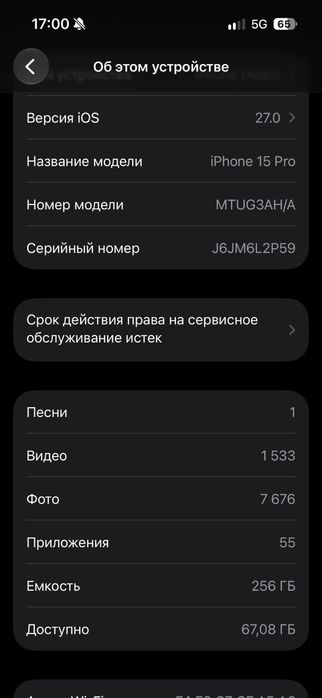iPhone 15 PRO 256гб.