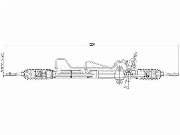Рейка рулевая Mitsubishi Pajero