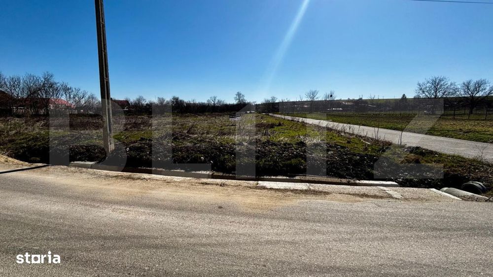 Teren intravilan 1331 mp, deschidere bilaterala, toate utilitatile, Mi