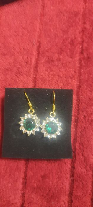 Cercei argint placat cu aur noi