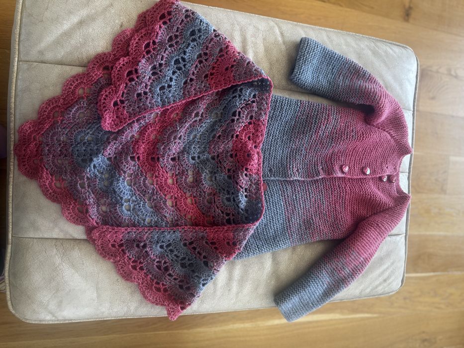 Pardesiu din lana cu sal pentru copii