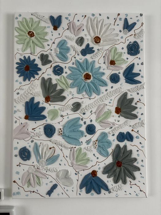 Tablou texturat realizat manual, dimensiune 70*50 cm
