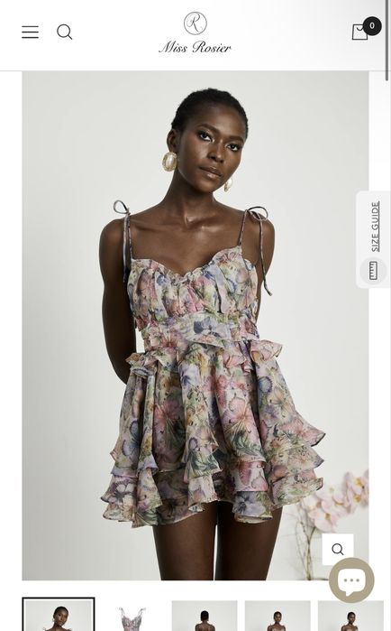 Чисто нова , страхотна Мис Росиер къса рокля размер S .