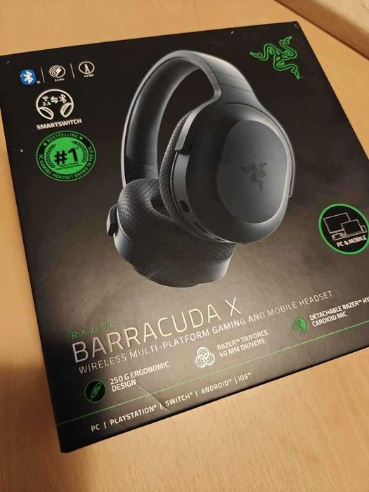 Casti Gaming Wireless RAZER Barracuda X PS4 PS5 PC Bluetooth Roz Pink, Negru Black  noi sigilate