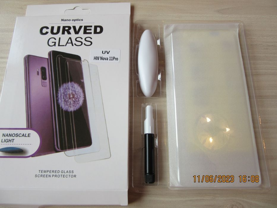 Huawei P60 Pro / Nova 11 Pro / 3D UV ТЕЧНО ЛЕПИЛО Стъклен протектор