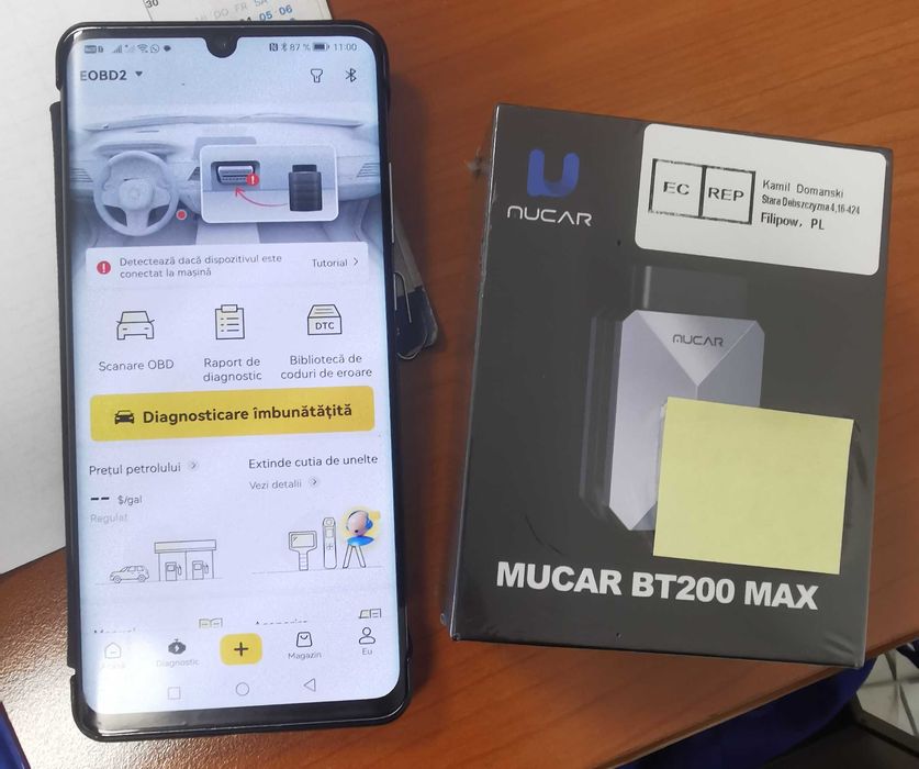 Tester diagnoză Auto Mucar BT 200 MAX produsele sigilate