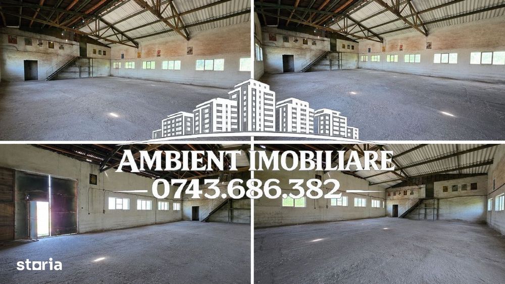 HALĂ DEPOZITARE sau ATELIER, teren 310 mp, VASLUI - zona Industrială;