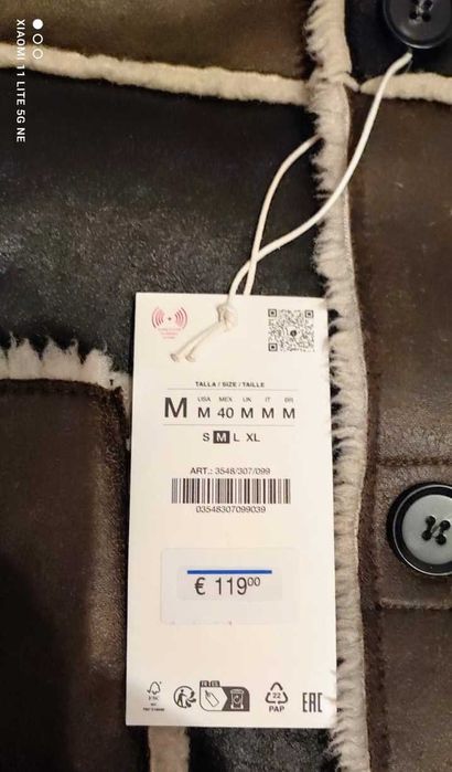 Geaca de piele barbati ZARA