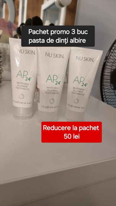 Pasta de dinti albire Ap24 set 3 buc Nuskin
