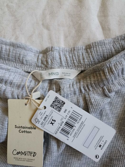 Памучни къси панталони Манго