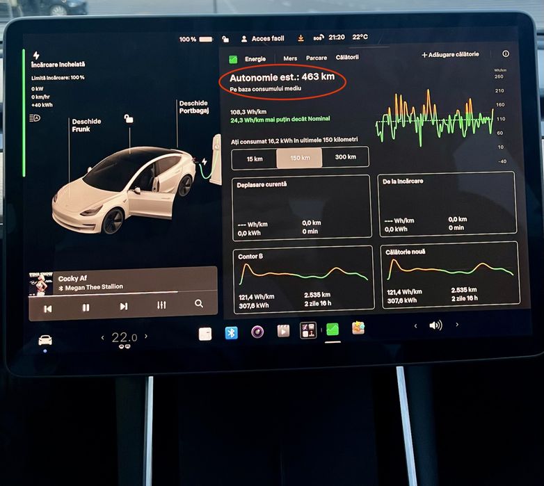 Tesla Model 3 SR+, baterie LFP 90%, an 12.2020  Autopilot 3