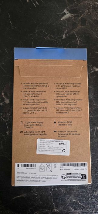 НОВ Kindle Paperwhite 12th Gen 16GB / 7” / Black