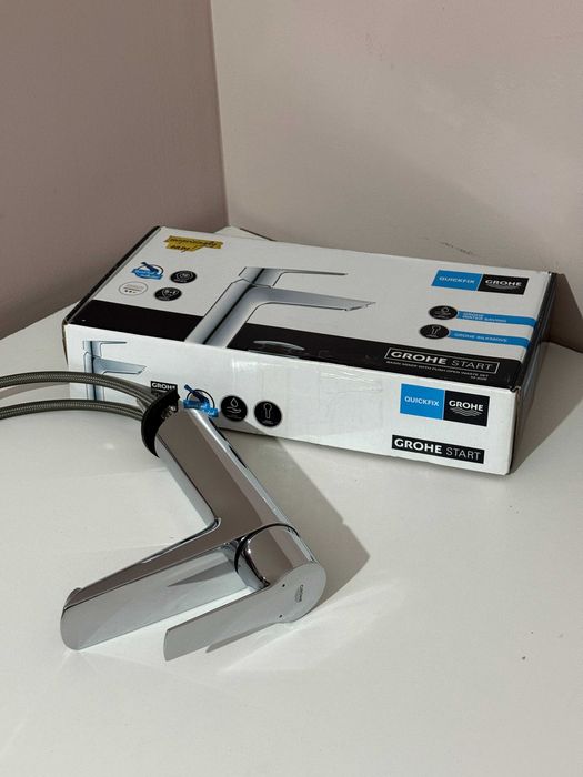 Baterie baie pentru lavoar, Grohe Start monocomanda, finisaj cromat