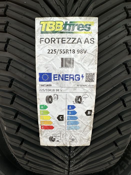Нови всесезонни гуми TBB TIRES FORTEZZA AS 225/55R18 98V БОРД 2255518