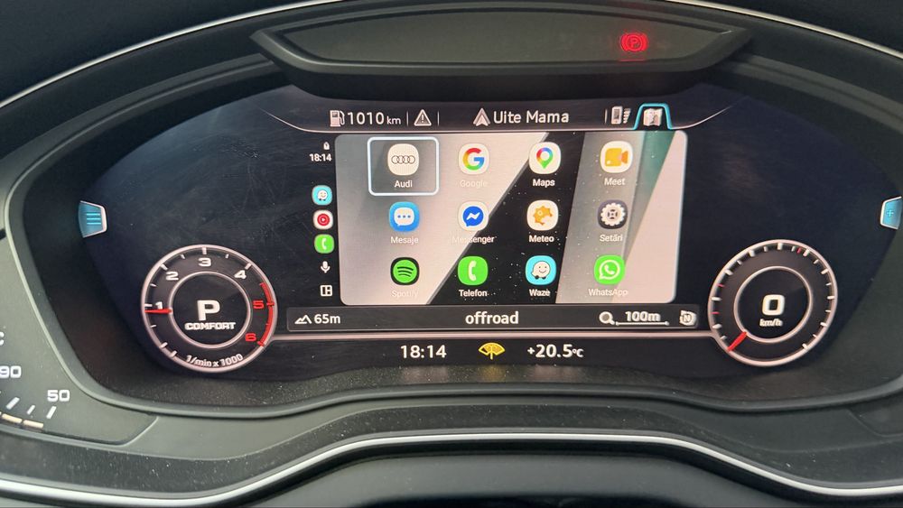 Activare harti Waze/Google Maps in ceasurile digitale pt Audi
