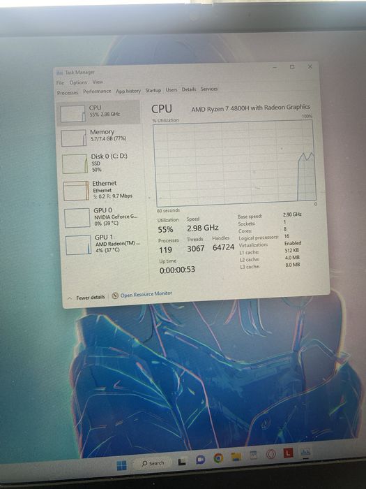 Vand Laptop Lenovo