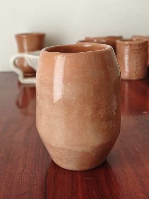 Cana, Mini Ghiveci Ceramic handmade, cana, pahar olărit NOU