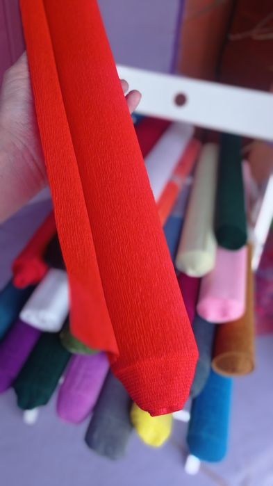 Гофрированная бумага, креп бумага