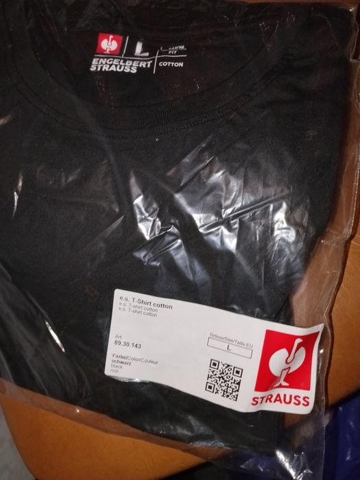 Tricou negru Engelbert Strauss – Mărimea L – Nou, în ambalaj original