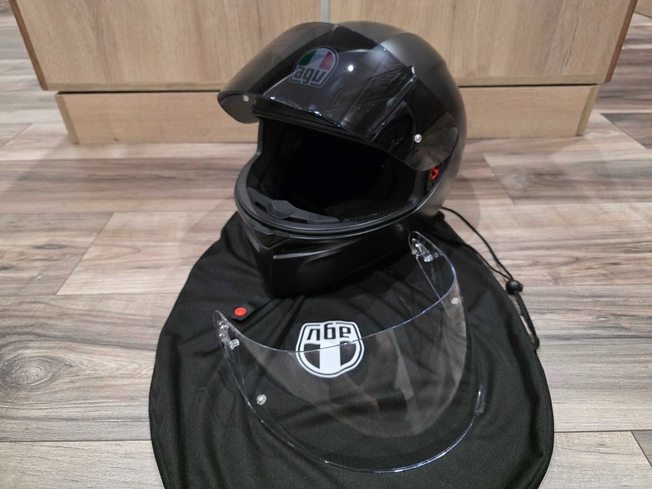 Каска AGV K1 S Matt Black (E2206) + тъмен визьор