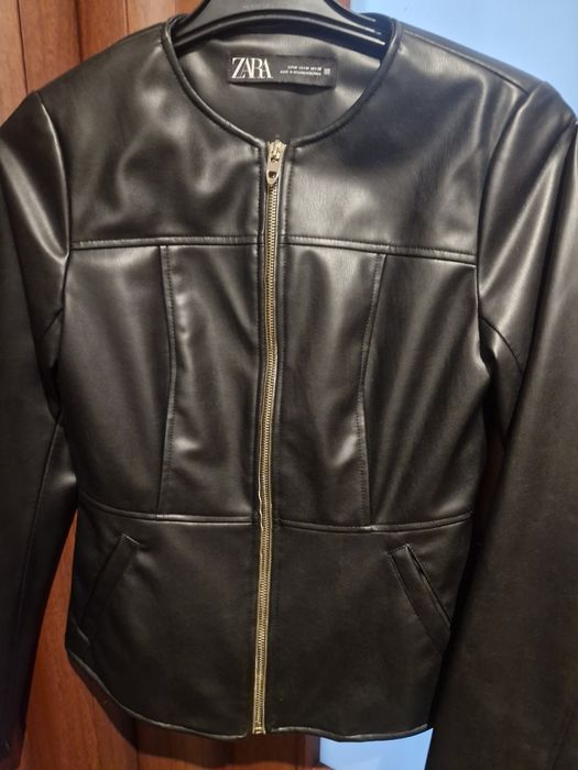 Geaca de piele Zara