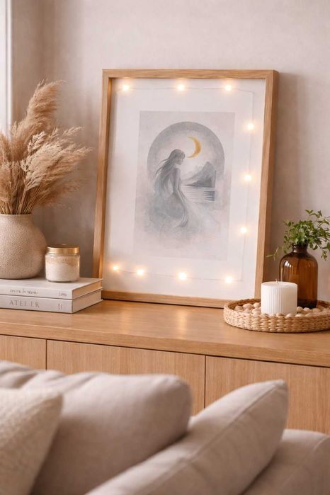 Ръчно изработени картини с лампички