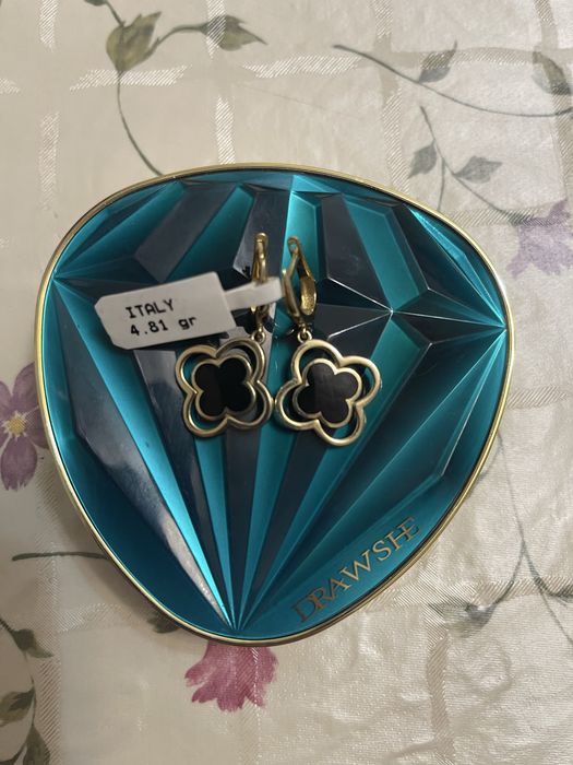 золотые серьги Италия