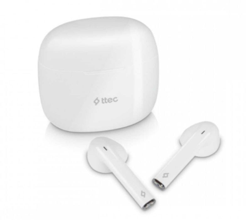 Чисто нови безжични слушалки ttec bluetooth, TWS, бели