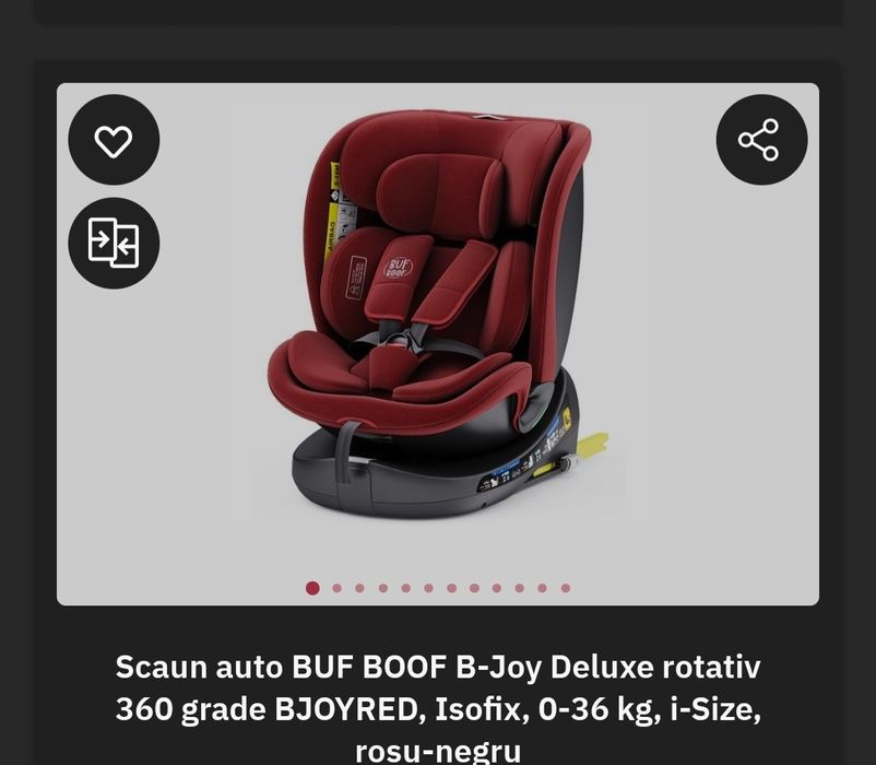 Scaun auto copii si bebe prindere isofix