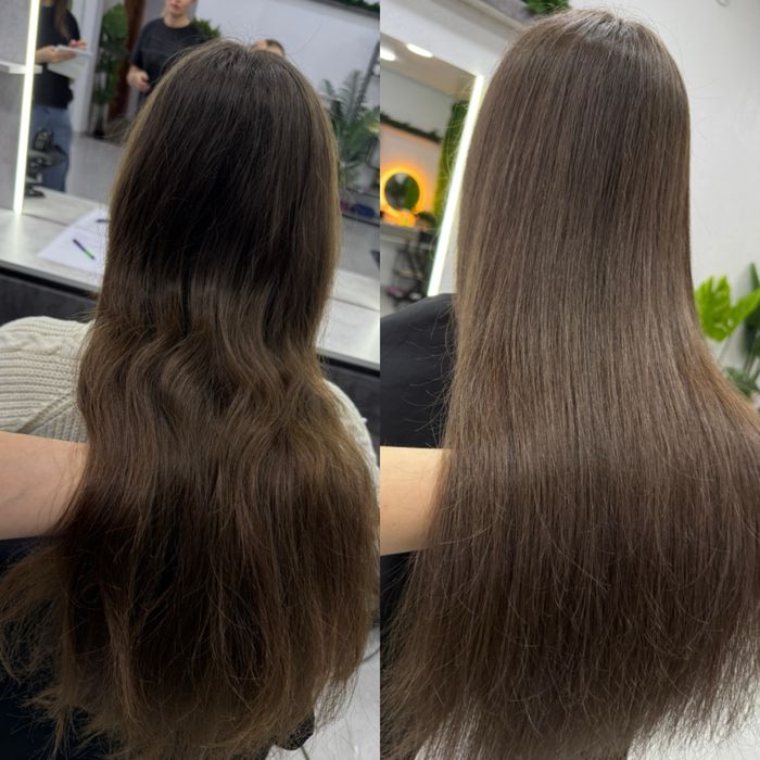 Окрашивание Тонирование волос Рудный