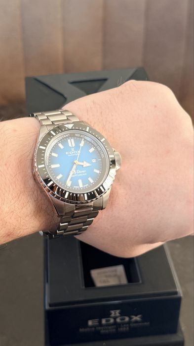 Edox Neptunian 1000m Diver 44mm Ceramic Bezel Full Set 2025 Automatic