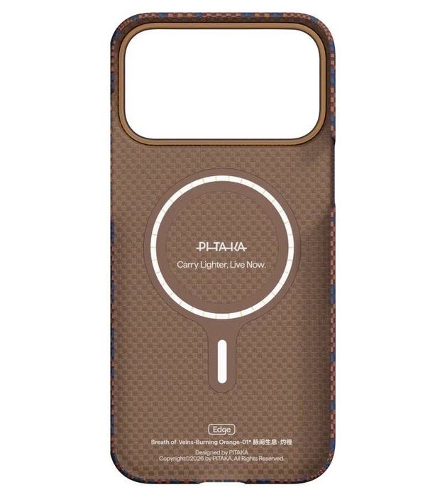 Лимитиран Кевларен Кейс Pitaka Breath of Veins за iPhone 17 Pro/Max