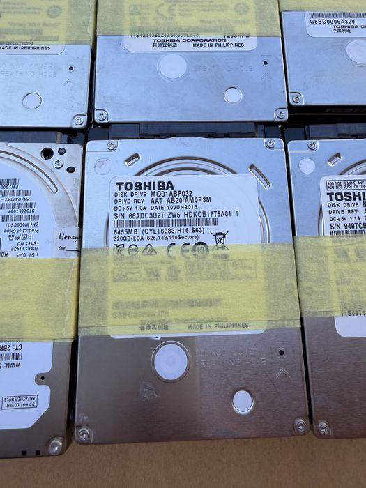 HD disk, 1T, 500gb, 320gb,  250gb