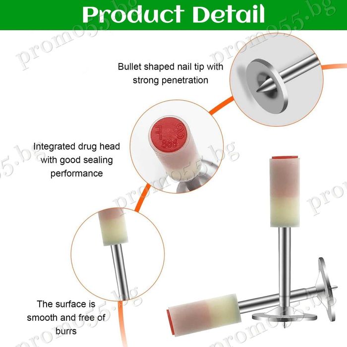 Професионални Дълги Стоманени Пирони за Пистолет за Нитове 100бр.
