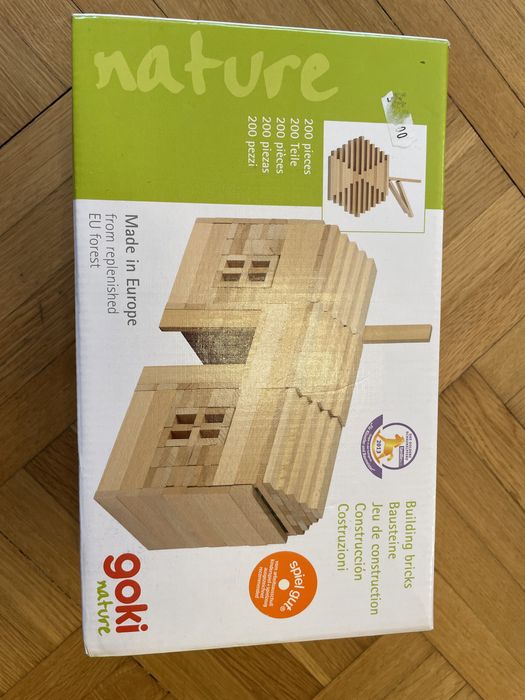 Joc constructii piese lemn Goki